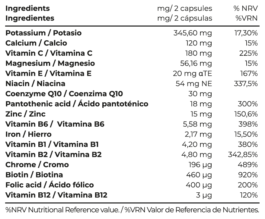 Supplement facts VITAGEN